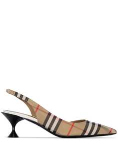 Burberry туфли Leticia 55 с ремешком на пятке и заостренными носками