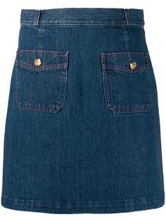 Gucci джинсовая юбка мини