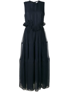 Enföld вечернее шифоновое платье со складками