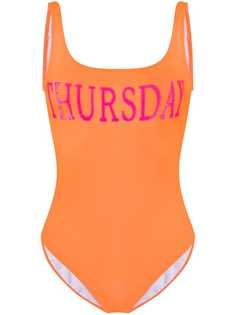 Alberta Ferretti купальник с принтом Thursday