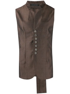Alchemy striped sleeveless blazer
