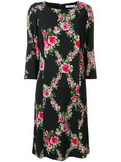Blumarine платье миди в клетку