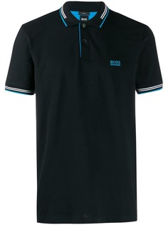 Boss Hugo Boss рубашка-поло с контрастной отделкой