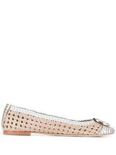 Tory Burch плетеные балетки