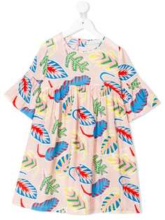 Stella McCartney Kids платье с принтом Palm Leaf