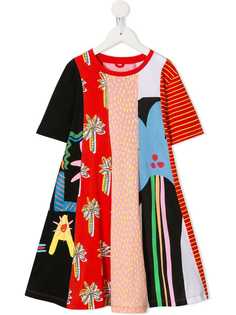 Stella McCartney Kids пальто в технике пэчворк