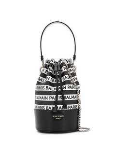 Balmain сумка-ведро с логотипами