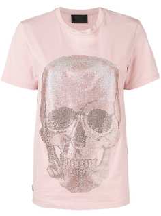 Philipp Plein футболка с черепом с кристаллами