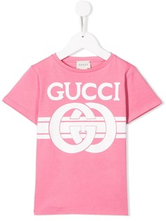 Gucci Kids футболка с логотипом