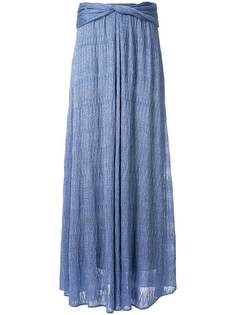 Missoni длинная юбка с узором зигзаг