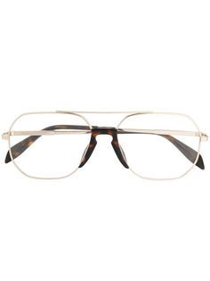 Alexander McQueen Eyewear очки в восьмиугольной оправе