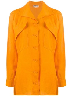 Hermès Vintage рубашка с накладными карманами