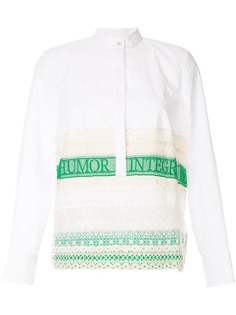 Tory Burch рубашка с кружевной отделкой
