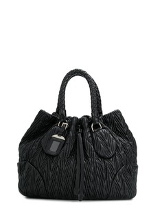 Prada Vintage фактурная сумка-тоут 2000-х годов