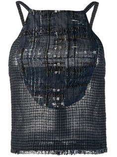 Chanel Vintage блузка 2006-го года в клетку