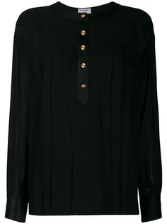 Chanel Vintage полупрозрачная блузка 1990-х годов со складками