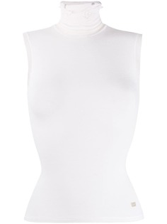 Chanel Vintage блузка 2004-го года с высоким воротником