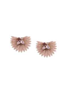 Mignonne Gavigan 14kt gold half-fan earrings