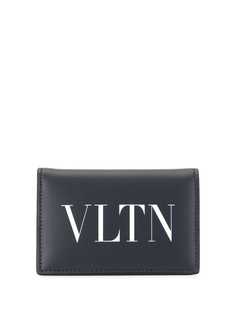 Valentino logo print wallet