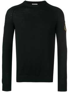 Saint Laurent джемпер с нашивкой SL