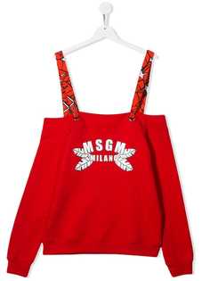 Msgm Kids блузка в стиле толстовки