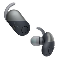 Наушники с микрофоном SONY WF-SP700N, Bluetooth, вкладыши, черный