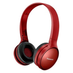 Наушники с микрофоном PANASONIC RP-HF410BG, Bluetooth, накладные, красный