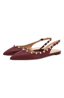 Кожаные балетки Valentino Garavani Rockstud Valentino