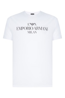 Футболка с надписью Emporio Armani