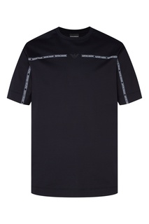 Футболка с контрастной отделкой Emporio Armani