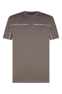Футболка с контрастной отделкой Emporio Armani