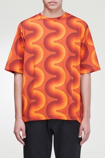 Оранжевая футболка с принтом Dries Van Noten