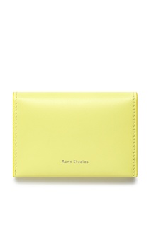 Желтый кожаный бумажник Acne Studios