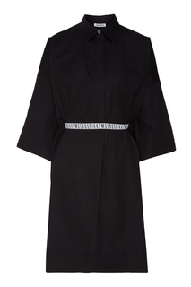 Черное платье-рубашка Dirk Bikkembergs