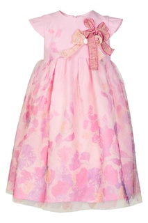 Платье с бантами и цветочным принтом Yudashkin Kids
