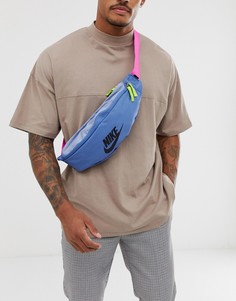 Сине-розовая сумка-пояс с логотипом futura Nike - Синий
