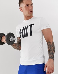 Белая футболка с логотипом HIIT - Белый