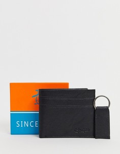 Складной бумажник и брелок для ключей Original Penguin - Черный
