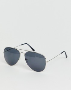 Серые солнцезащитные очки-авиаторы SVNX - Серый 7X