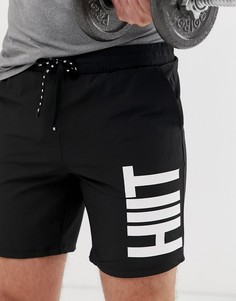 Черные шорты с логотипом HIIT - Черный