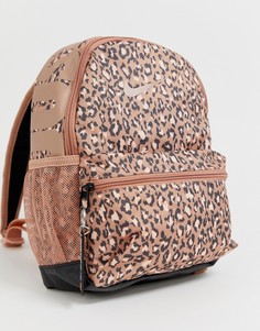 Маленький рюкзак с леопардовым принтом и надписью just do it Nike - Мульти