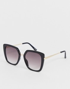 Черные солнцезащитные очки в большой квадратной оправе ALDO - Черный