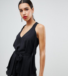 Топ на бретелях с запахом River Island - Черный