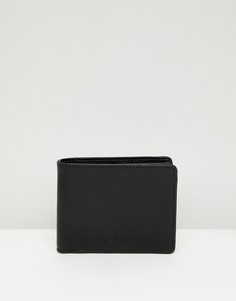 Кожаный бумажник с карманом для монет Levis - Черный