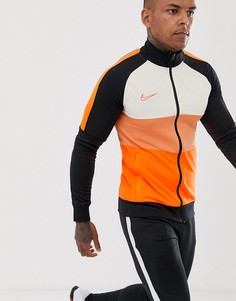 Спортивный топ с оранжевыми вставками Nike Football - academy - Оранжевый