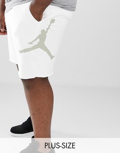 Белые трикотажные шорты Nike Jordan plus - Белый