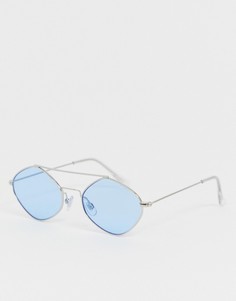 Солнцезащитные очки с синими стеклами Jeepers Peepers - Серебряный