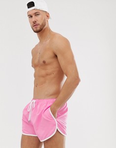 Неоново-розовые шорты для плавания New Look - Розовый