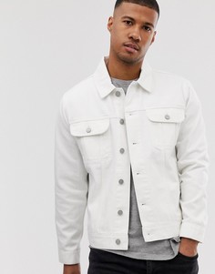 Белая джинсовая oversize-куртка ASOS DESIGN - Белый