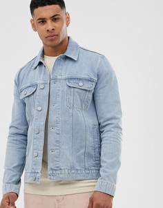 Светлая джинсовая куртка классического кроя ASOS DESIGN - Синий